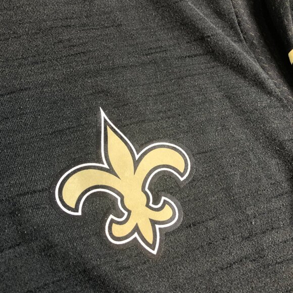 Nike New Orleans Saints Shirt Mens Small Black NFL On Field Long Sleeve - Picture 2 of 10